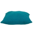 thumbnail image 2 of Nassau Collection Solid Knitted Cotton Throw Pillow - 20" - Blue, 2 of 4