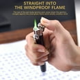 thumbnail image 5 of Harlier Ball Point Pen Shape Windproof Gas Lighters Adjustable Green Straight Flame Butane Jet, 5 of 5