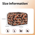 thumbnail image 4 of Toaster Covers 2 Slice, orange American football Rugby black Waterproof Bread Machine Cover Fits for Standard 2 Slice Toasters, Home Decor Toaster Protection with Hanging Rope, 4 of 7