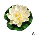 thumbnail image 1 of Artificial EVA Fake Lotus-Leaf Flowers Water Lily Floating Plants Pool HOT, 1 of 8