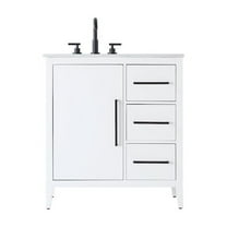 Elegant Kitchen and Bath 32 Inch Single Bathroom Vanity In White