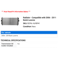 thumbnail image 2 of Radiator - Compatible with 2006 - 2011 Buick Lucerne 2007 2008 2009 2010, 2 of 2