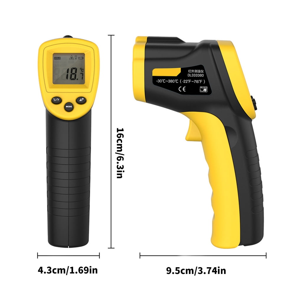Osdhezcn Ultrared Rays Thermometers Digital Temperature Guns Gauge Suitable for Cooking BBQ and Industrial Use Accurate Readings