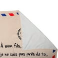 thumbnail image 4 of Manta Con Letras Francesas Para Mi Hijo Y Mi Hija, Manta Suave De Franela, Manta Cálida De Invierno Para Correo Para Dormitorio Y Sala De Estar Moyic BA001165-03, 4 of 5