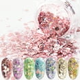 thumbnail image 2 of UDIYO 1 Bottle 1g Nail Sequins Sparkling Vibrant Color Shiny Visual Effect Ultra-Thin Wide Application DIY Plastic Nail Art Sequins Decoration Manicure Charms for Nail Salon, 2 of 7