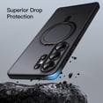 thumbnail image 6 of JETech 360 Degree Rotatable Ring Case for Samsung Galaxy S26 Ultra, Compatible with MagSafe (Black), 6 of 7
