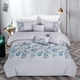 thumbnail image 1 of JML Ensemble de Literie, Taille Très Grand, 7 Pcs en Microfibre Douce avec Broderie, 1 of 5