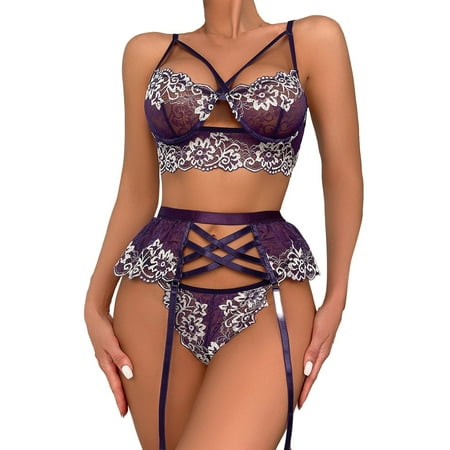 

ZMHEGW Underwear Women Seamless Lingerie Sling Hollow Mesh Suspenders Lingerie Underwear For Womens