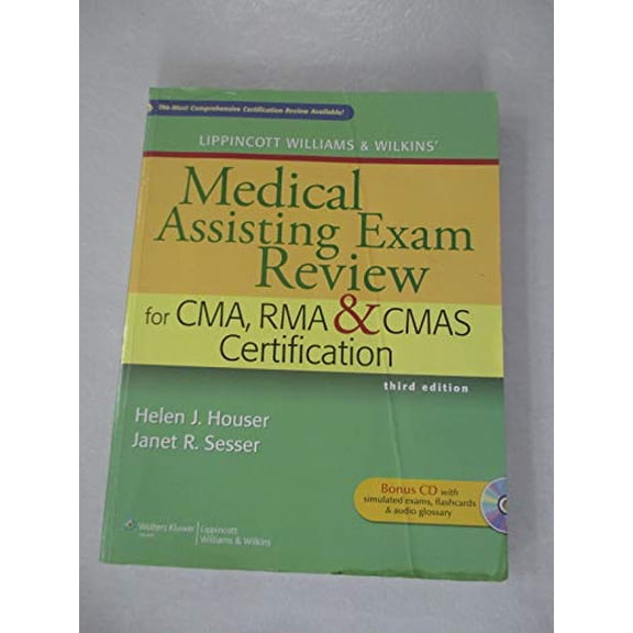 Pre-Owned Lippincott Williams & Wilkins Medical Assisting Exam Review for CMA, RMA & CMAS Certification (Paperback) 1609133684 9781609133689