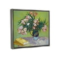 thumbnail image 4 of Stupell Industries Classic Flowers & Books Botanical & Floral Painting Gray Floater Framed Canvas Art Print Wall Art, 21 x 17, 4 of 10