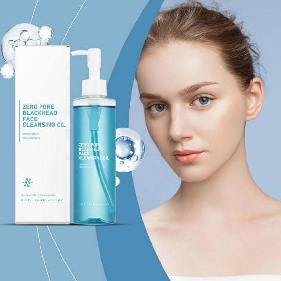 HYLLai Gentle Makeup Remover Oil for Sensitive Skin, Deeply Cleanses Waterproof Mascara & Sunscreen, Soothes & Hydrates, Non-Greasy Formula, 120ml"