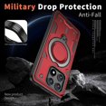 thumbnail image 4 of For Xiaomi Poco X6 Pro 5G Redmi K70E 5G Case Compatible with MagSafe Military Protection PC TPU Kick, 4 of 5