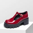 thumbnail image 2 of BURUDANI Womens Mary Jane Low Heel Chunky Pumps Non-Slip Platform Dress Shoes Round Toe, 2 of 6