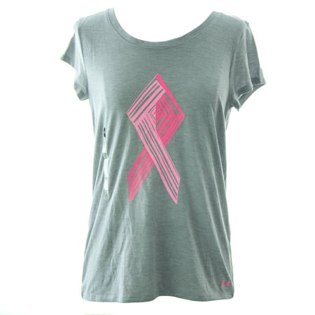 Under Armour Women's Power in Pink Short Sleeve Ribbon