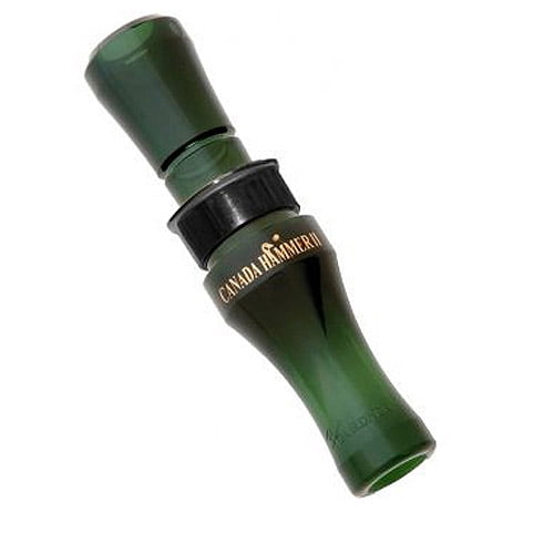Buck Gardener Canada Hammer II Short Reed Goose Call, Mallard Green