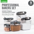 thumbnail image 3 of ProKeeper+ 9-Piece Baker's Storage Container Set with Airtight Seal for Pantry Organization, 3 of 12