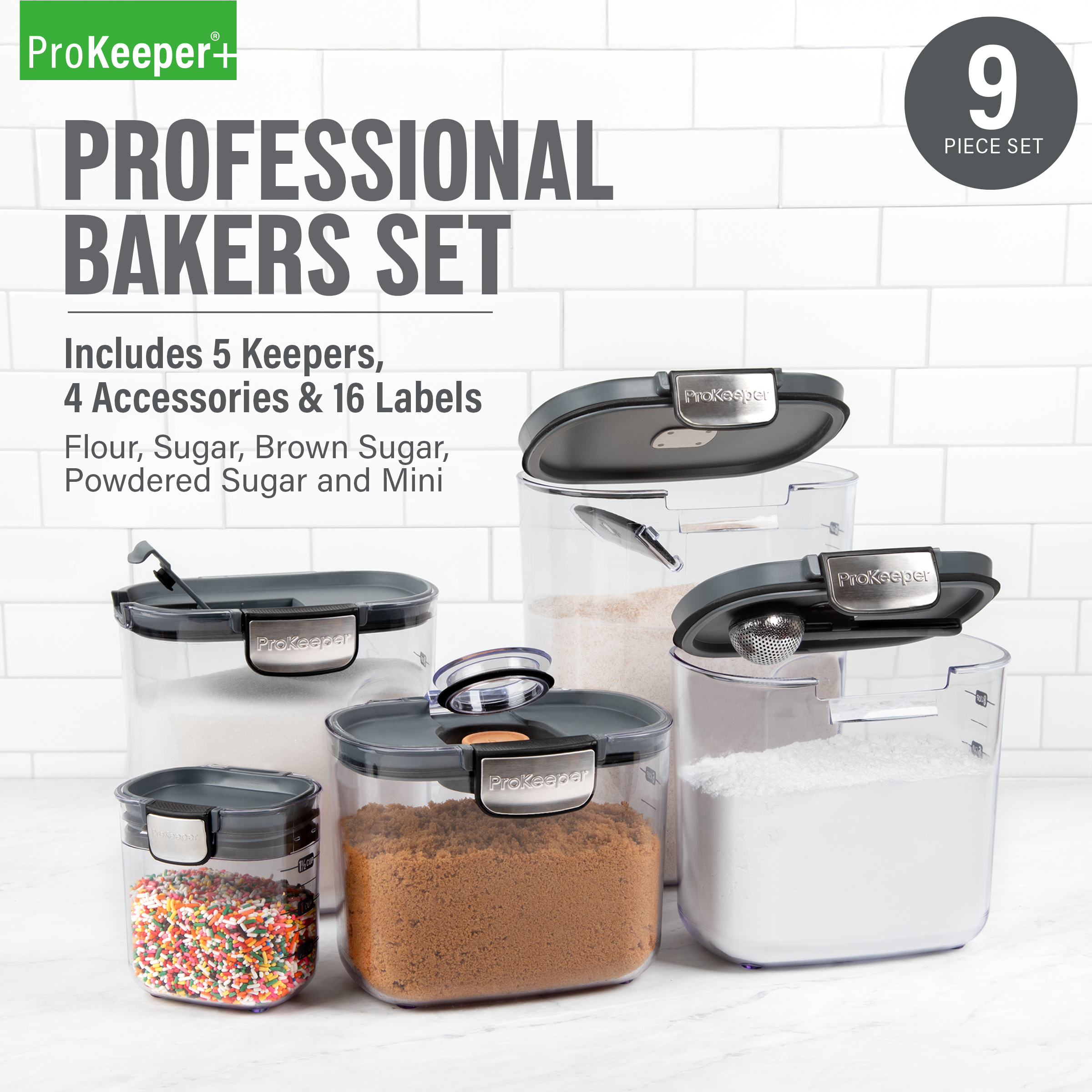 ProKeeper+ 9-Piece Baker's Storage Container Set photo 2