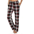 thumbnail image 1 of Mens Pajama Pants With Pockets, Mens Soft Flannel Plaid Pajama Sleep Pants, 1 of 2