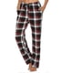 thumbnail image 1 of Mens Pajama Pants With Pockets, Mens Soft Flannel Plaid Pajama Sleep Pants, 1 of 2