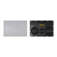 thumbnail image 2 of Monoprice Amber In-Wall Speaker Center Channel Dual 5.25-inch 3-way Carbon Fiber with Ribbon Tweeter (single), 2 of 2