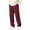 Wine, variant on JTSRKL Corduroy Textured Pants for Men Wide Leg Baggy Elastic Waist Pockets Lightweight Bottoms Casual Bottoms Relaxed Fit Trousers