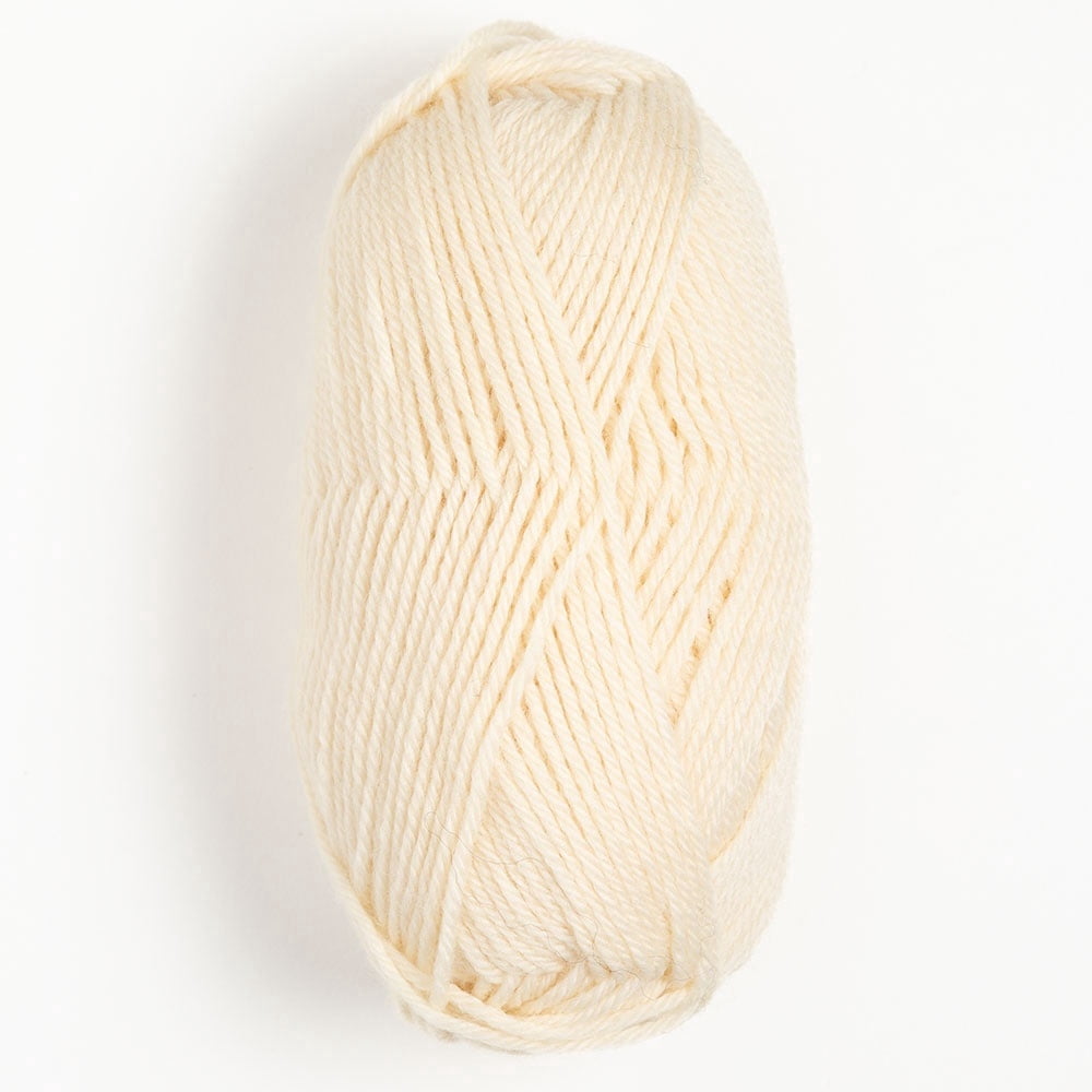 Knit Picks Wool of the Andes Cloud Worsted Wool Yarn Pack - 10 Skeins of Cream White 100% Wool Worsted Yarn - Total 500 grams, 1100 yards