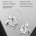 thumbnail image 3 of GK G1 Auriculares con cable Auriculares intrauditivos HIFI dinámicos de 3,5 mm (transparentes con micrófono) Likrtyny Accesorios electrónicos, 3 of 9