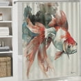 thumbnail image 6 of Orinice Fish Bathroom Decor Set Multi-size Colorful Luxurious Graphic Print Polyester Fabric Fashion Bathroom Decor Sets with Hooks 100% Polyester Shower Curtain for Bathroom with Hooks 69x72, 6 of 7