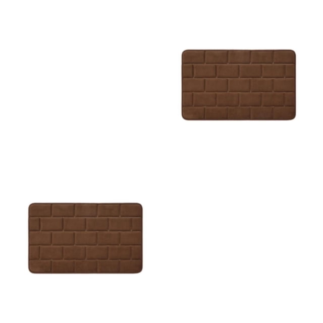 Bearachild Alfombras de baño lavables a máquina, textura sin daños en el suelo, rápida y fuerte absorción Type2 NO2