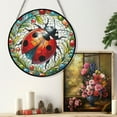 thumbnail image 5 of Ladybug Stained Glass Suncatcher, Ladybug Glass Suncatchers for Windows For Merry Christmas, 5 of 7