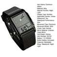 thumbnail image 6 of Mightlink Men Electronic Watch LED Oblong Dial Adjustable Strap Waterproof Night Light High Accuracy Legible Decorative Unisex Couple Sports Wristwatch, 6 of 6