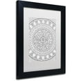 thumbnail image 2 of Trademark Fine Art "Petals Mandala" Canvas Art by Hello Angel, White Matte, Black Frame, 2 of 4