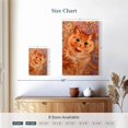 thumbnail image 4 of Elephant Stock Ginger Cat 1931 Wall Art - Vertical Canvas Wall Art - Living Room Wall Decor - Animal Canvas - Orange And Brown Decor By Louis Wain - 8" x 12", 4 of 8