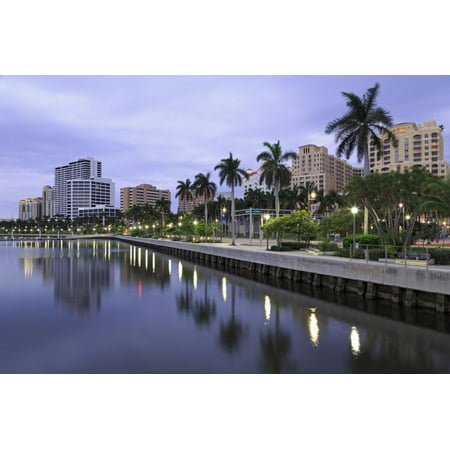 Skyline of West Palm Beach, Florida, United States of America, North America Print Wall Art By Richard