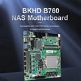 thumbnail image 3 of Placa Base Mini ITX B760 NAS Procesador Doméstico CPU LGA1700 2xDDR5 4xi226 2.5G 2xM.2 NVME 8xSATA Servidor Firewall Qnas, 3 of 5