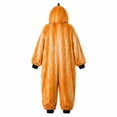 thumbnail image 6 of Family Matching Halloween Pajamas Hooded PJs Loungewear | Soft Flannel fabric,vivid full-body skeleton bone print,Ideal for trick-or-treating, Halloween parties/family photos, 6 of 8