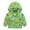 Green, variant on Utlike Girls Jacket Toddler Cartoon Prints Casual Light Coat Hooded Jacket Windproof Zipper outerwear Versatile Top Activewear Size 18 Months-24 Months