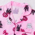 thumbnail image 5 of DHFJKG Halloween Pajamas For Women Set Short Sleeve Sleepwear Pumpkin Ghost Button Down 2 Piece Pjs, 5 of 8