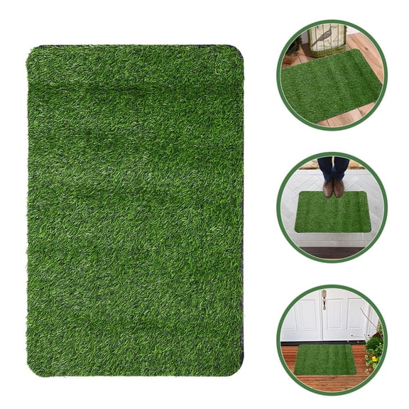 PAMINGONO Artificial Grass Mat 2-Pack Synthetic Fiber Turf Rug for Indoor and Outdoor Home Use
