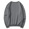 thumbnail image 4 of Resicozy Womens Casual Long Sleeve Solid Color Sweatshirt Oversized Crew Neck Cute Pullover Relaxed Fit Tops Dark Gray L, 4 of 6