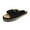 Black, variant on JeashCHAT Sandals for Women, Slide Sandals Sandals Women Peep Toe Bow Vintage Straw Platform Heel Summer Slippers Casual Shoes (White)