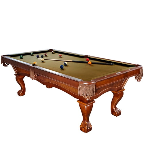 Brunswick Danbury 8 Foot Pool Table with Sahara Contender Cloth and Play  Kit 