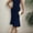 Navy Blue, variant on ZOELNIC Women's Ruched Bodycon Dress Summer Casual Sleeveless Elegant Club Evening Party Cocktail Midi Dresses, M
