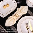 thumbnail image 4 of Table Napkin Rings, 5Pcs Gold High Hardness Napkin Rings  For Party, 4 of 8