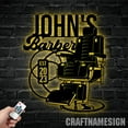 thumbnail image 3 of Craftnamesign Custom Barber Metal Wall Art, Personalized Barber Shop Name Sign, Barber Sign, 3 of 5