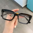 thumbnail image 4 of Diopter +1.0~+4.0 High-definition Square Oversized Presbyopia Eyeglasses Large Frame Reading Glasses blue Strength -1.50, 4 of 6