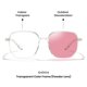thumbnail image 2 of Cyxus - Gafas de sol para mujer que cambian de color - Into the Sun - Cambia de color de transparente a rosa en el sol Protección UVA/UVB 1045N34 Cyxus Style, 2 of 5