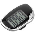 thumbnail image 1 of CATIEBYE Multifunctional Black Pedometer with Large Screen Portable for Outdoor Fitness Use, 1 of 8