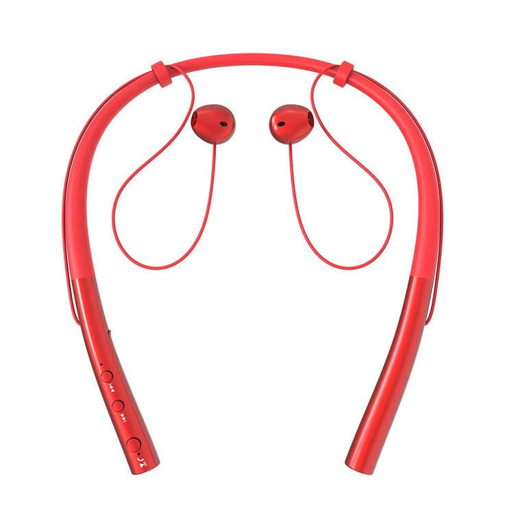 Black Friday Clearance!!Bluetooth Headphones Retractable Earbuds Neckband Wireless Headset Sport Sweatproof Earphones with Mic (Bluetooth 4.1,Noise Cancelling) (Matte Black)