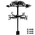 thumbnail image 3 of PENGXIANG Girouette en Métal Résistante aux Intempéries Indicateur de Direction du Vent Rétro Créatif Toit Coq d'Horloge Décoration de Toit Accessoires pour Jardin Extérieur Cour Patio Ferme, 3 of 11